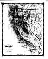County Map of California, Nevada